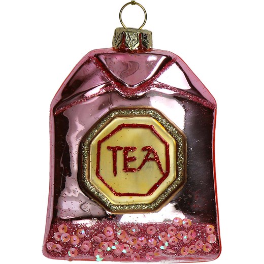 Kersten Bombka &quot;Tea Bag&quot; w kolorze jasnoróżowym - wys. 8,9 cm ze sklepu Limango Polska w kategorii Dekoracje bożonarodzeniowe - zdjęcie 176410059