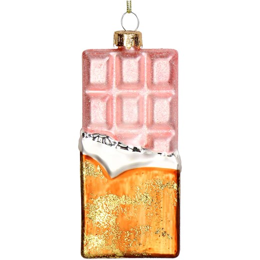 Kersten Bombka "Chocolate Bar" w kolorze jasnoróżowo-złotym - wys. 11,5 cm - id: 16296326 - marki Kersten - 176410085 Kersten Bombka "Chocolate Bar" w kolorze jasnoróżowo-złotym - wys. 11,5 cm ze sklepu Limango Polska w kategorii Dekoracje bożonarodzeniowe - zdjęcie 176410085