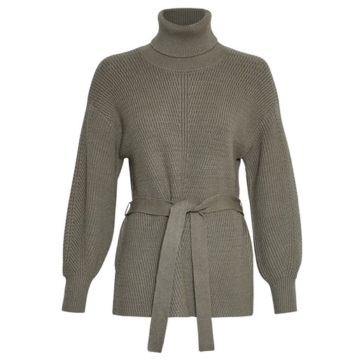 MOSS COPENHAGEN Sweter &quot;Amari Rachelle&quot; w kolorze khaki ze sklepu Limango Polska w kategorii Swetry damskie - zdjęcie 176410726