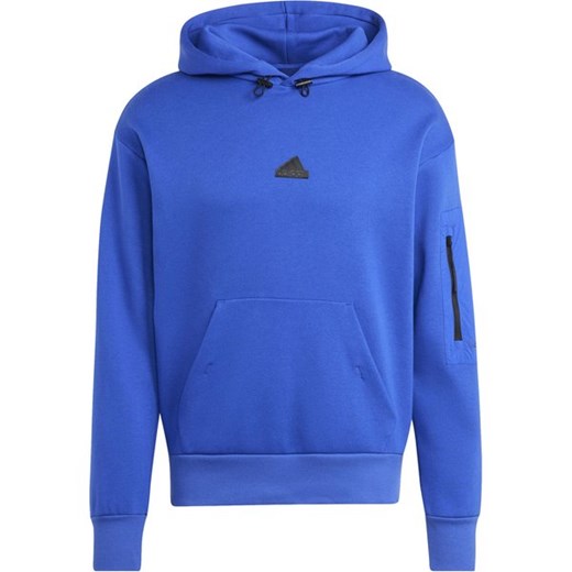Bluza męska City Escape Fleece Hoodie Adidas ze sklepu SPORT-SHOP.pl w kategorii Bluzy męskie - zdjęcie 176414186