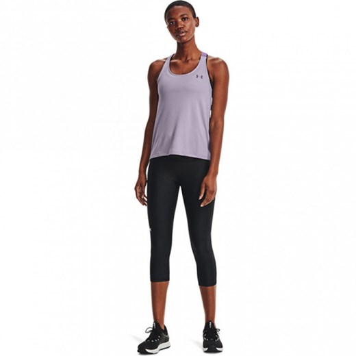 Damskie legginsy treningowe Under Armour Tech Hi Capri - czarne ze sklepu Sportstylestory.com w kategorii Spodnie damskie - zdjęcie 176417167