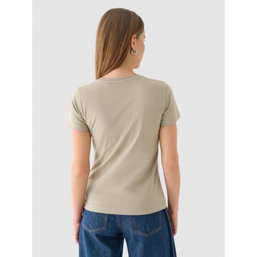 Damski t-shirt basic Outhorn OTHWAW24TTSHF2137 - szary Outhorn S Sportstylestory.com