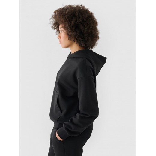 Damska bluza dresowa nierozpinana z kapturem Outhorn OTHWAW24TSWSF1681 - czarna Outhorn XS Sportstylestory.com