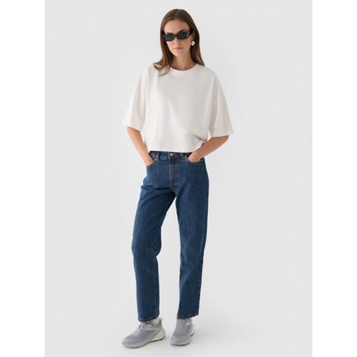 Damski t-shirt basic Outhorn OTHWAW24TTSHF1754 - biały Outhorn L Sportstylestory.com
