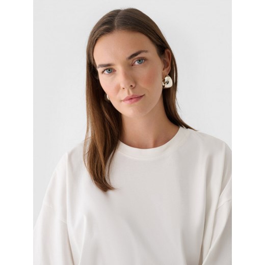 Damski t-shirt basic Outhorn OTHWAW24TTSHF1754 - biały Outhorn M Sportstylestory.com