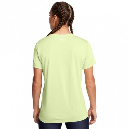 Damska koszulka treningowa Under Armour Tech SSC- Twist - zielona ze sklepu Sportstylestory.com w kategorii Bluzki damskie - zdjęcie 176421916