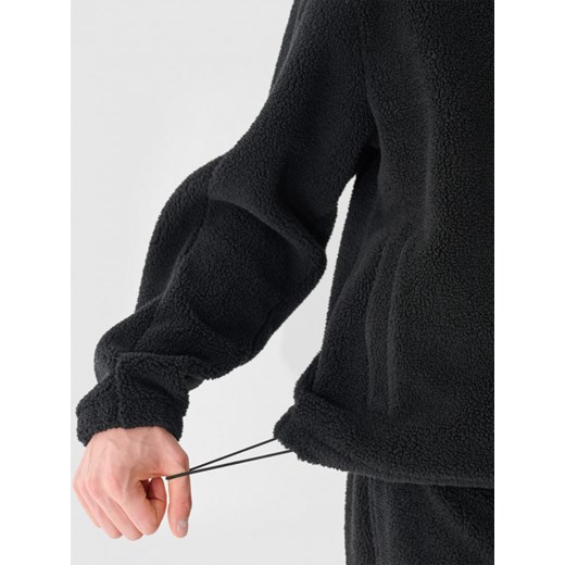 Męski polar sherpa nierozpinany bez kaptura Outhorn OTHWAW24TSWSM1914 - czarny Outhorn M okazja Sportstylestory.com
