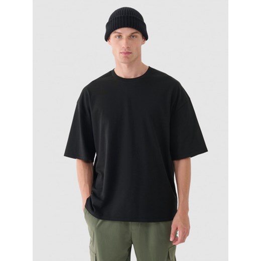 Męski t-shirt basic Outhorn OTHWAW24TTSHM2365 - czarny Outhorn XL promocja Sportstylestory.com