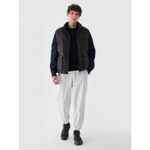 Męski sweter wełniany Outhorn OTHWAW24TSWEM100 - granatowy Outhorn L Sportstylestory.com