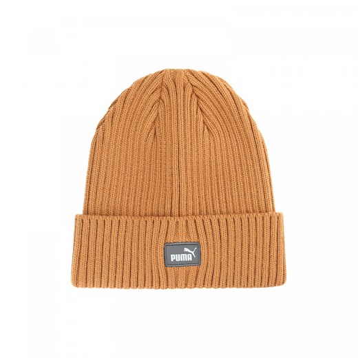 Czapka zimowa uniseks Puma Classic Cuff Beanie - beżowa ze sklepu Sportstylestory.com w kategorii Czapki zimowe męskie - zdjęcie 176424858