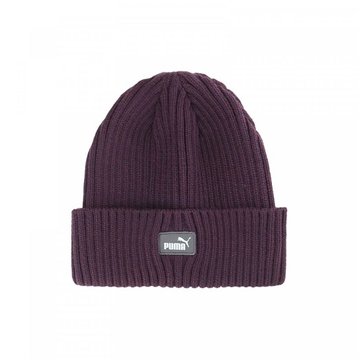 Czapka zimowa uniseks Puma Classic Cuff Beanie - fioletowa ze sklepu Sportstylestory.com w kategorii Czapki zimowe męskie - zdjęcie 176424867