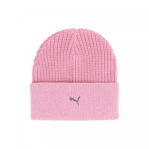 Czapka zimowa uniseks Puma Metal Cat Beanie - szara ze sklepu Sportstylestory.com w kategorii Czapki zimowe damskie - zdjęcie 176424899