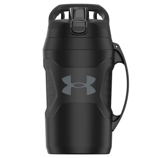 Bidon Under Armour 64oz Playmaker Jug Black 1.9 Liter - czarny ze sklepu Sportstylestory.com w kategorii Bidony i butelki - zdjęcie 176425025