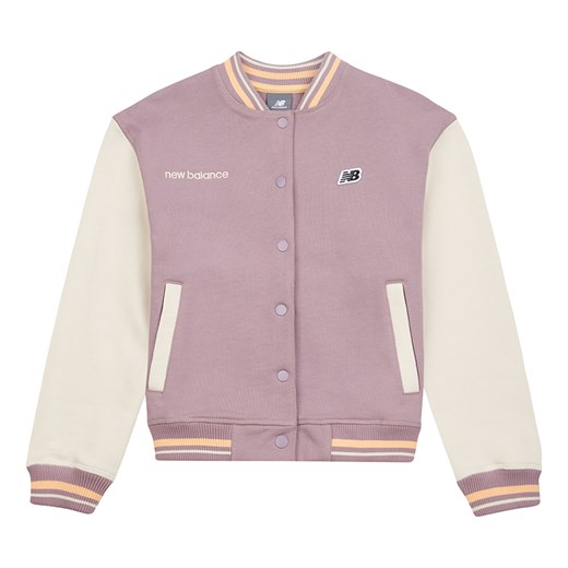 Bluza dziecięca New Balance LAKG0035ICW – różowa ze sklepu New Balance Poland w kategorii Bluzy dziewczęce - zdjęcie 176430166