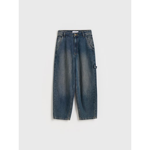 Reserved - Jeansy Skater - granatowy ze sklepu Reserved w kategorii Spodnie dziewczęce - zdjęcie 176431797