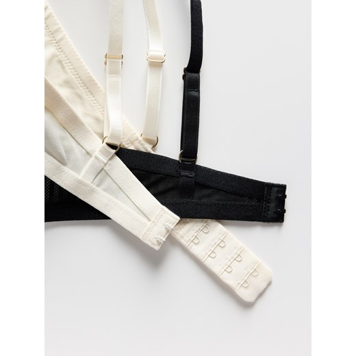 Reserved - Biustonosz push up 2 pack - czarny Reserved 75C Reserved