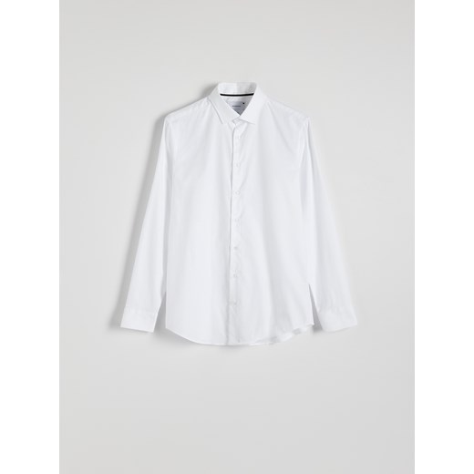 Reserved - Bawełniana koszula slim fit - biały Reserved S Reserved