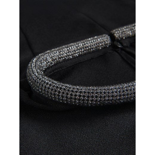 Reserved - Bluzka z ozdobnym dekoltem - czarny Reserved XS Reserved