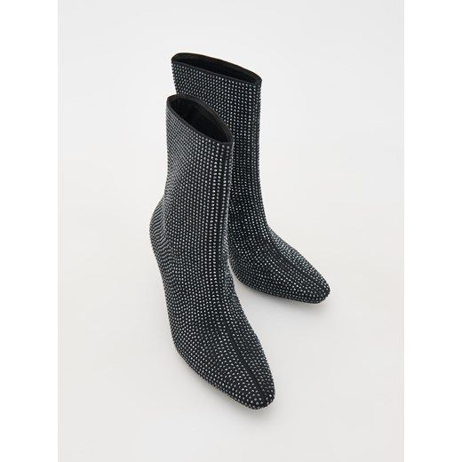 Reserved - Buty ze strasem - czarny Reserved 41 Reserved