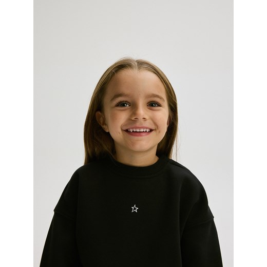 Reserved - Bluza z nadrukiem - czarny ze sklepu Reserved w kategorii Bluzy dziewczęce - zdjęcie 176432908