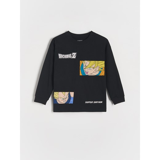 Reserved - Longsleeve Dragon Ball - czarny Reserved 122 (6-7 lat) Reserved