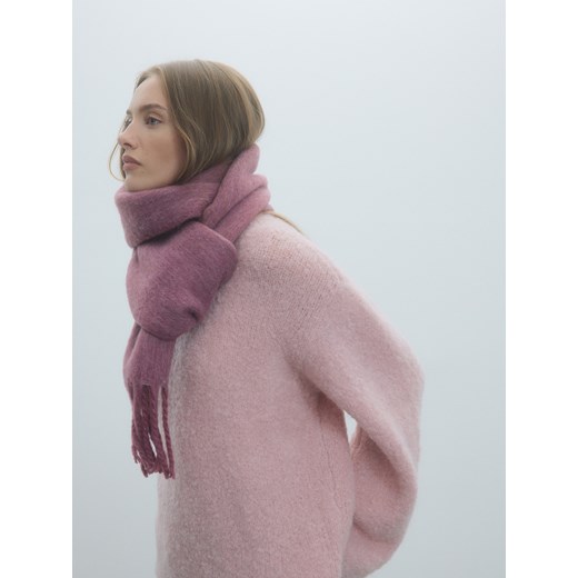 Reserved - Szalik z dodatkiem wełny - brudny róż Reserved ONE SIZE Reserved