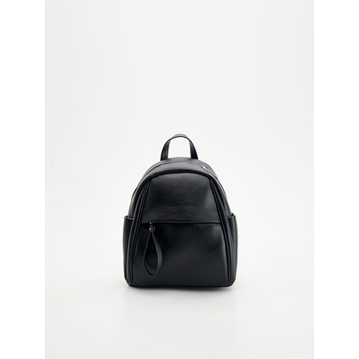 Reserved - Plecak z imitacji skóry - czarny Reserved ONE SIZE okazyjna cena Reserved