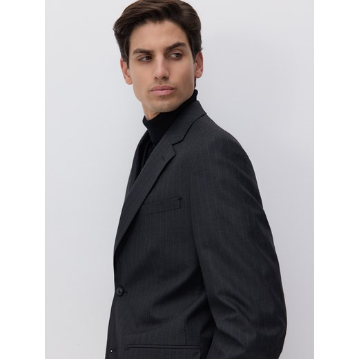 Reserved - Marynarka slim fit w prążek - wielobarwny Reserved 54 Reserved