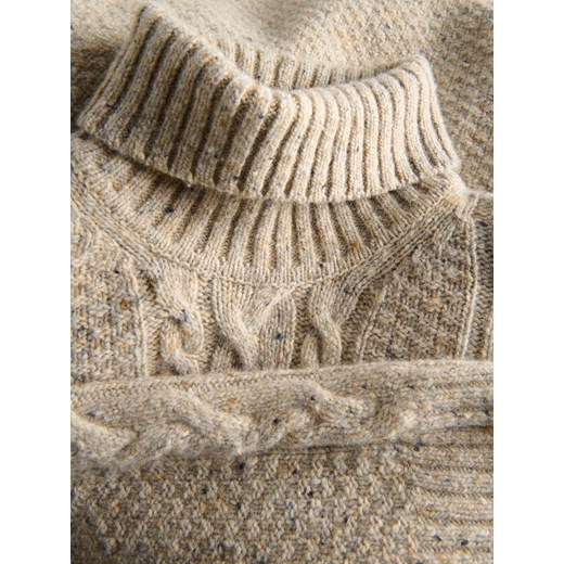 Reserved - Golf z wełną - beżowy Reserved S Reserved