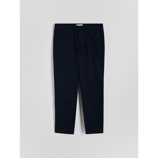 Reserved - Spodnie chino regular fit - granatowy Reserved 38 Reserved