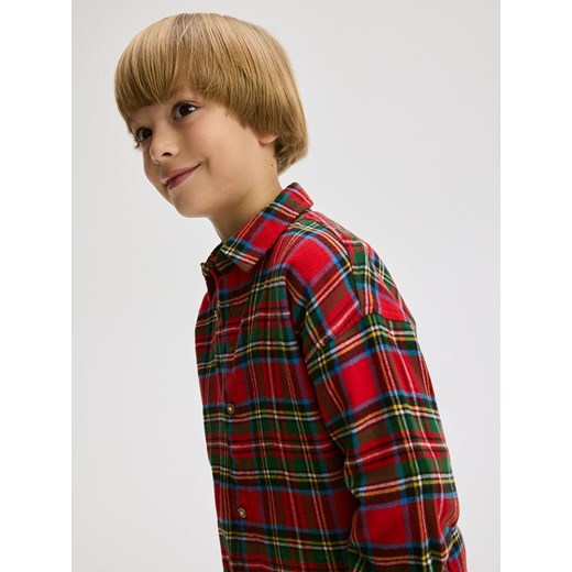 Reserved - Flanelowa koszula regular fit - czerwony Reserved 170 (13-14 lat) Reserved