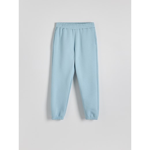 Reserved - Spodnie dresowe z bawełny - jasnoniebieski Reserved S Reserved