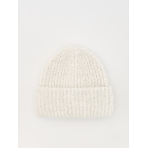 Reserved - Czapka beanie z domieszką wełny - złamana biel Reserved ONE SIZE Reserved