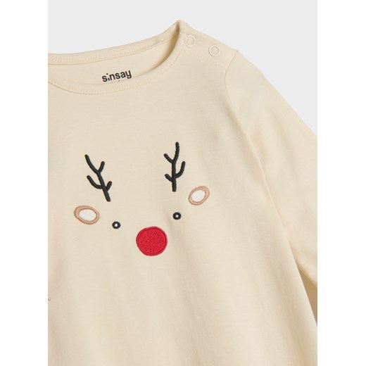 Sinsay - Śpiochy - kremowy Sinsay 62 Sinsay