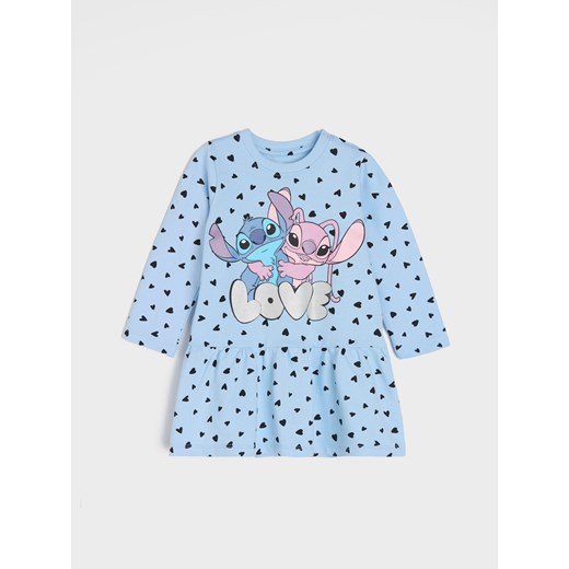 Sinsay - Sukienka Lilo i Stich - błękitny Sinsay 74 Sinsay