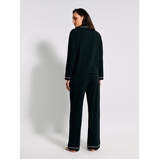 Sinsay - Piżama dwuczęściowa - czarny Sinsay M Sinsay