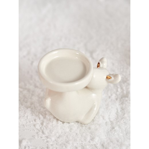 Sinsay - Świecznik ze świątecznym motywem - biały Sinsay One Size Sinsay