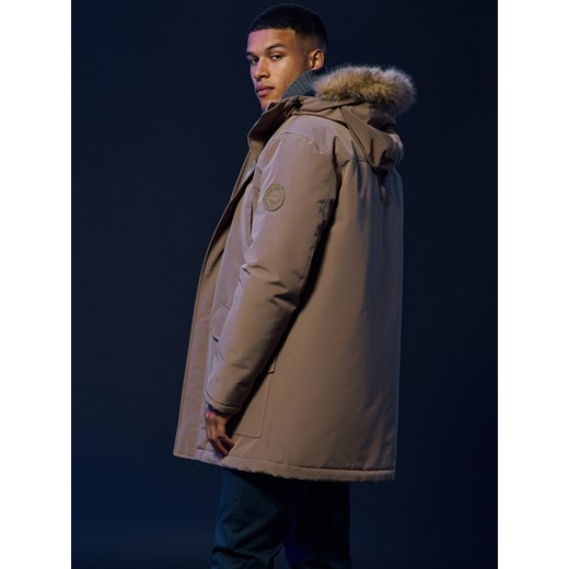 Sinsay - Kurtka parka - beżowy Sinsay XL Sinsay