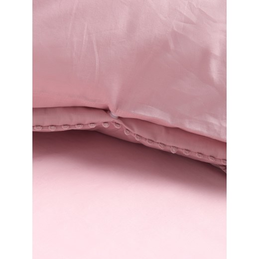 Sinsay - Komplet pościeli z ozdobną lamówką - różowy Sinsay One Size Sinsay