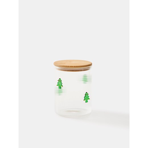 Sinsay - Ryflowany pojemnik do przechowywania w choinki - zielony Sinsay One Size Sinsay