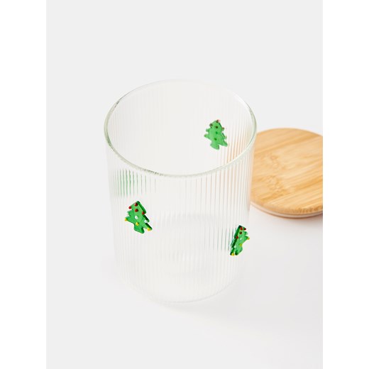 Sinsay - Ryflowany pojemnik do przechowywania w choinki - zielony Sinsay One Size Sinsay