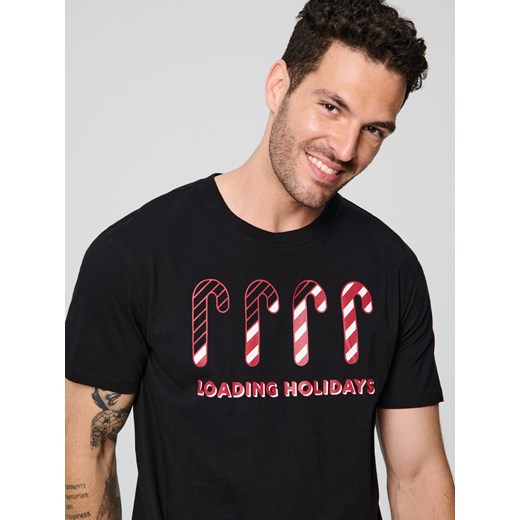 Sinsay - Piżama dwuczęściowa - czarny Sinsay L Sinsay