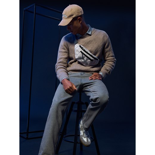 Sinsay - Jeansy - kremowy Sinsay 30/30 Sinsay