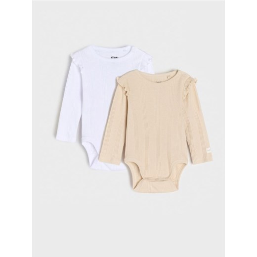 Sinsay - Body 2 pack - biały Sinsay 62 Sinsay