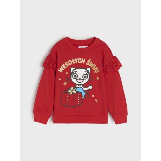 Sinsay - Bluza Kicia Kocia - czerwony ze sklepu Sinsay w kategorii Bluzy i swetry - zdjęcie 176463548