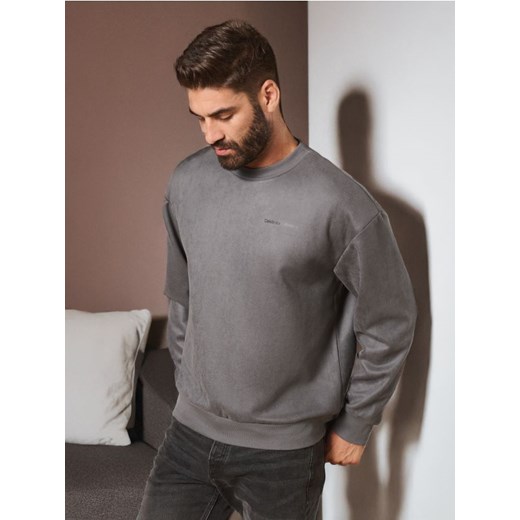 Sinsay - Bluza - szary ze sklepu Sinsay w kategorii Bluzy męskie - zdjęcie 176464767