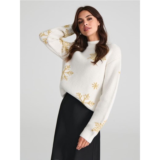Sinsay - Sweter - kremowy ze sklepu Sinsay w kategorii Swetry damskie - zdjęcie 176465038