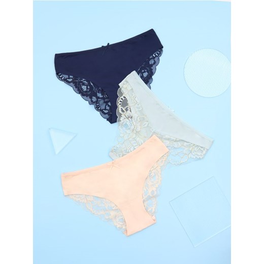 Sinsay - Majtki 3 pack - wielobarwny ze sklepu Sinsay w kategorii Majtki damskie - zdjęcie 176465625