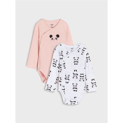 Sinsay - Body 2 pack - biały ze sklepu Sinsay w kategorii Body niemowlęce - zdjęcie 176465767