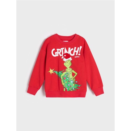 Sinsay - Bluza Grinch - czerwony ze sklepu Sinsay w kategorii Bluzy dziewczęce - zdjęcie 176465845
